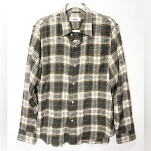 BUCK MASON Marcona Plaid Pacific Twill Flannel Button Down Long Sleeve Shirt